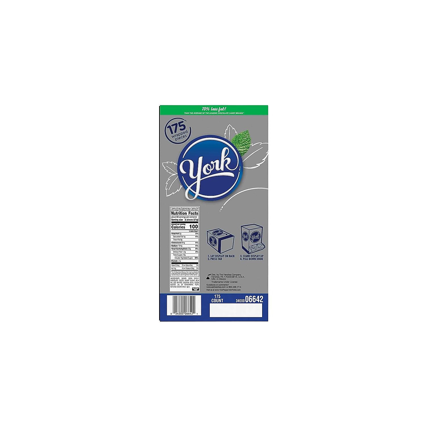 York Peppermint Patties chocolate menta HEC06643 - Imagen 2 de 5
