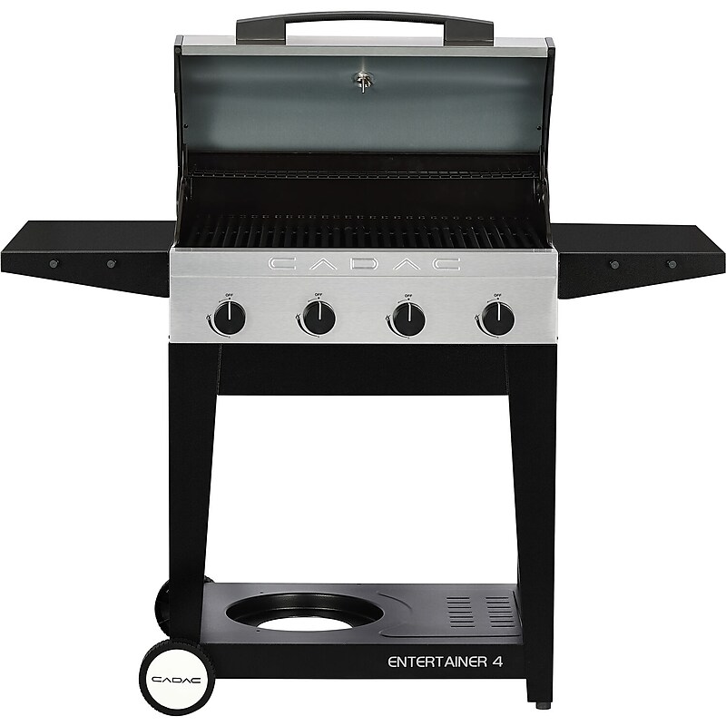 Cadac Entertainer 4 Propane Gas BBQ Grill Silver/Black (98251-41G01-US) image 1