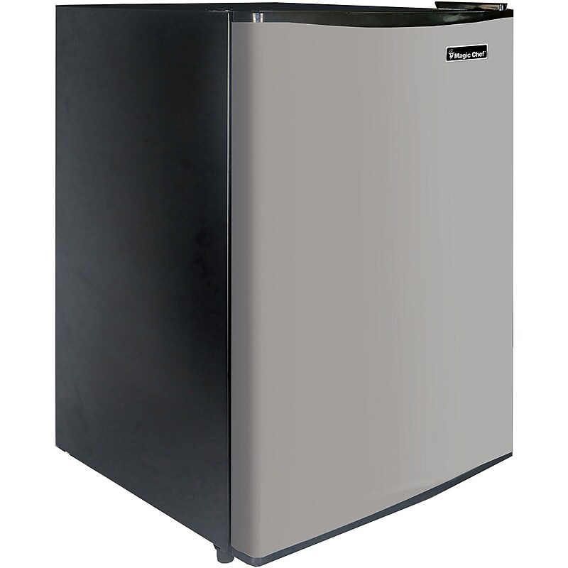 Magic Chef 2.4 cu. ft. Mini Fridge, Stainless Steel (MCAR240SE2) image 1
