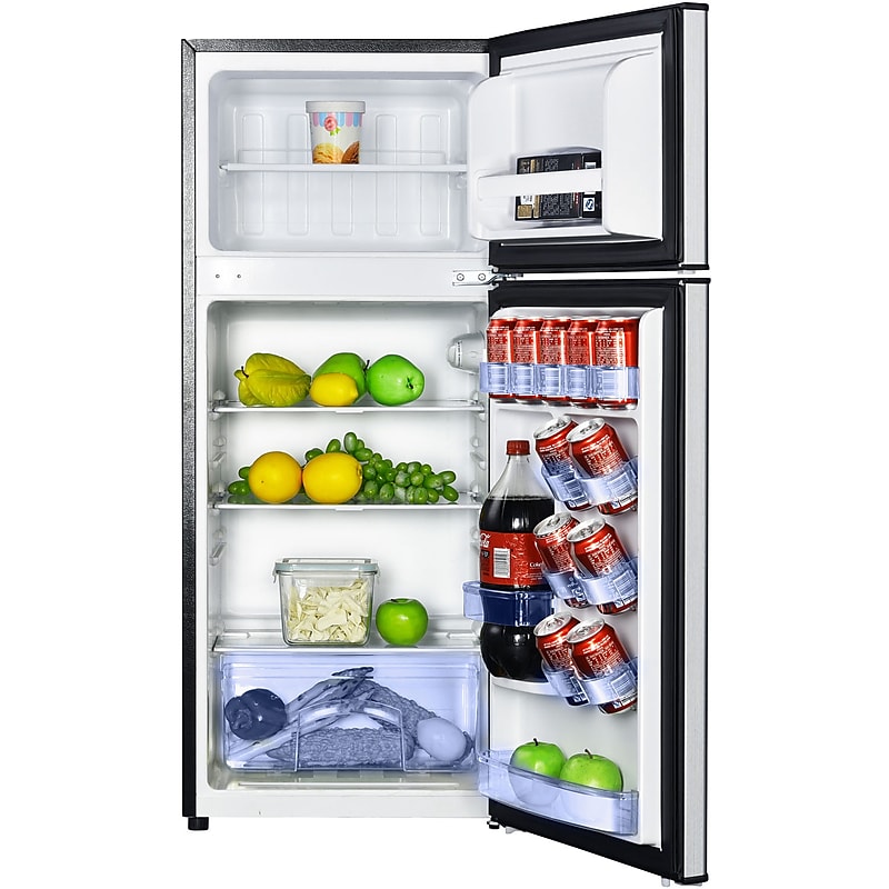 Magic Chef 4.5-Cu. Ft. Mini Refrigerator, Stainless Steel (MCDR450SE) image 1