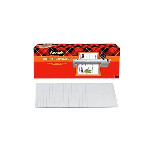 Scotch Thermal Laminator, 1 Thermal Laminator with 20 Letter Size
