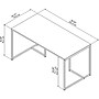 Bush Business Furniture Method 60"W Table Desk, White (KI70201K)~#|#~sp21337185_sc7