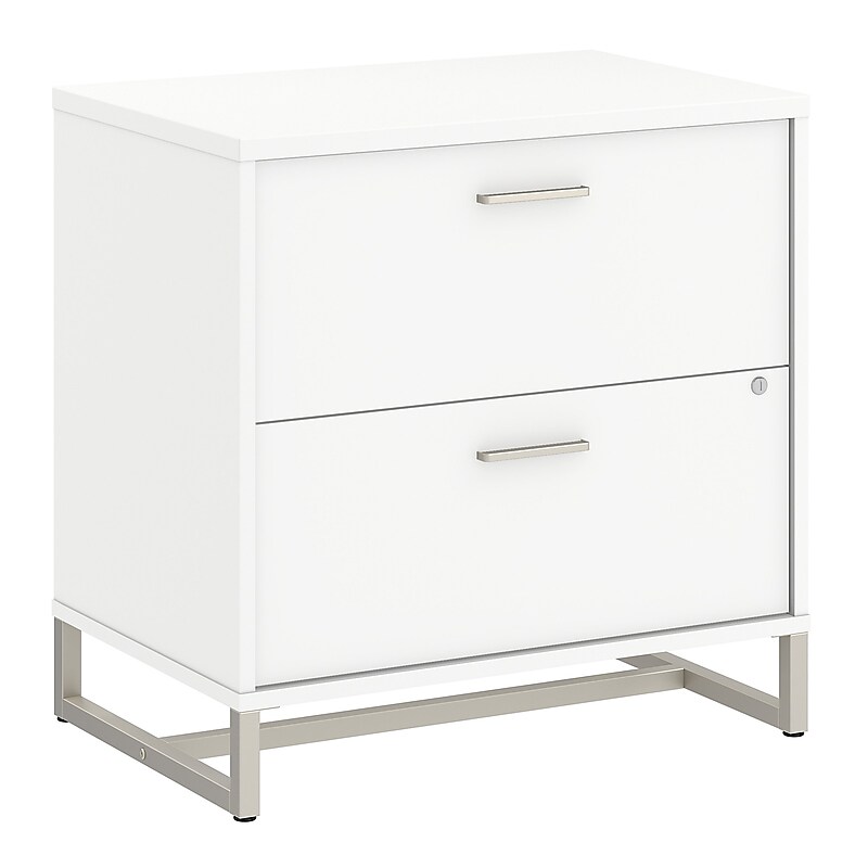 Bush Business Furniture Method 2 Drawer Lateral File Cabinet, White (KI70204SU) image 1