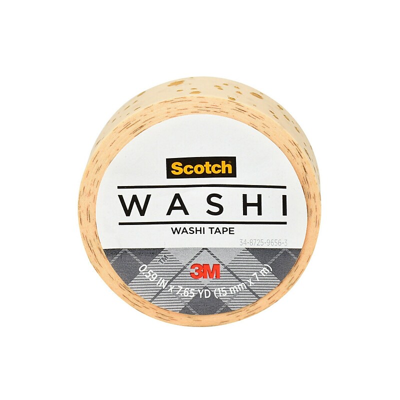 Scotch Washi Tape, 0.59" x 7.65 yds. (C614-P17) image 1