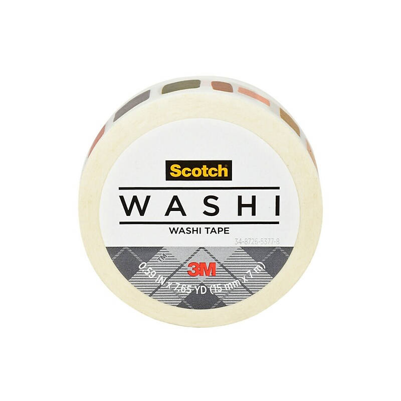 Scotch Washi Tape, 0.59" x 7.65 yds. (C314-P157) image 1