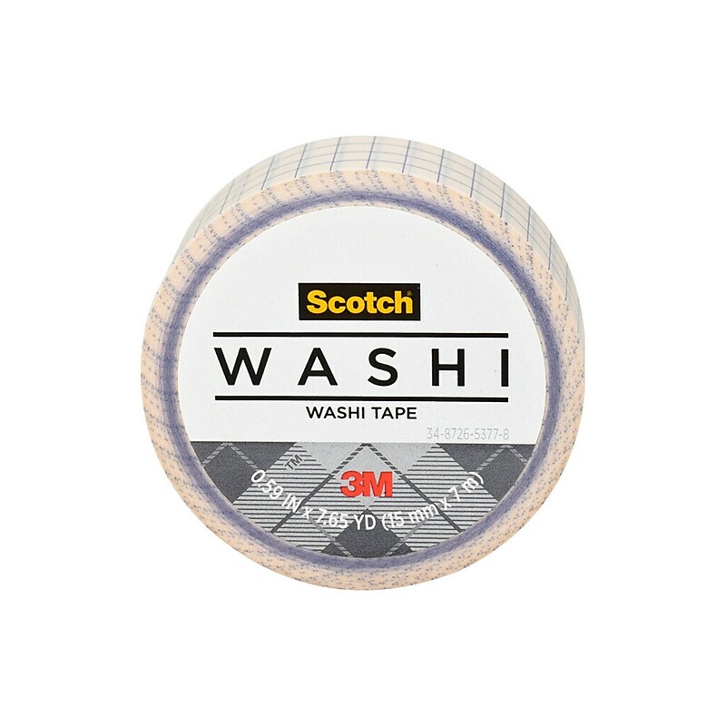 Scotch Washi Tape, 0.59" x 7.65 yds. (C314-P150) image 1