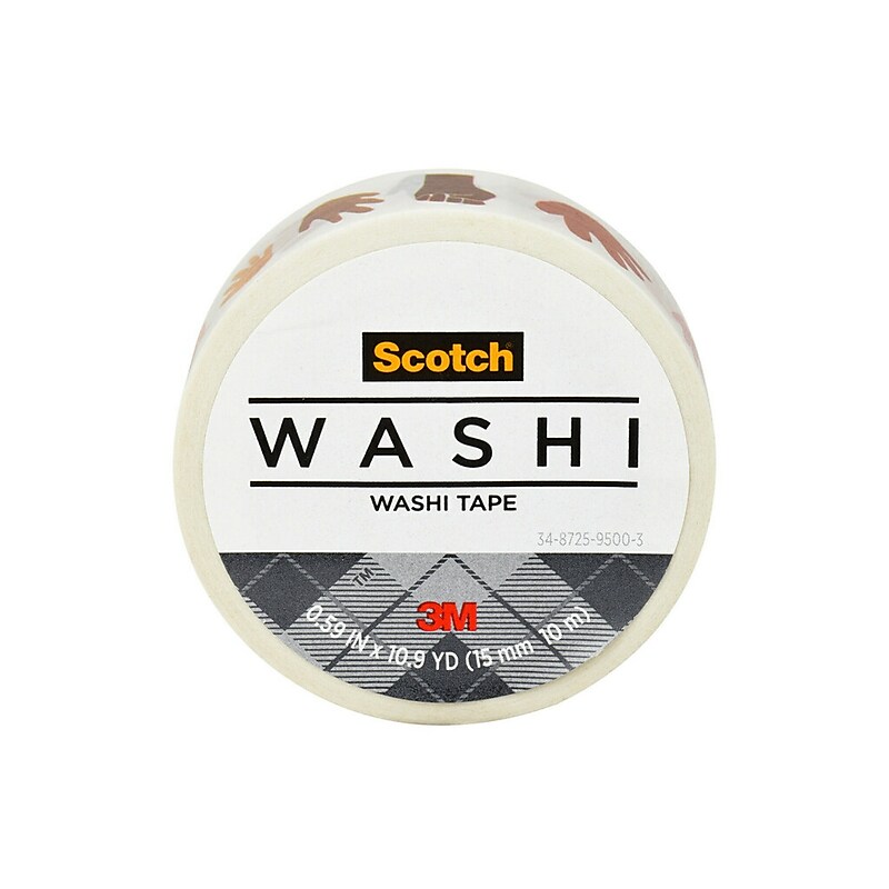 Scotch Washi Tape, 0.59" x 10.9 yds. (C314-P150) image 1