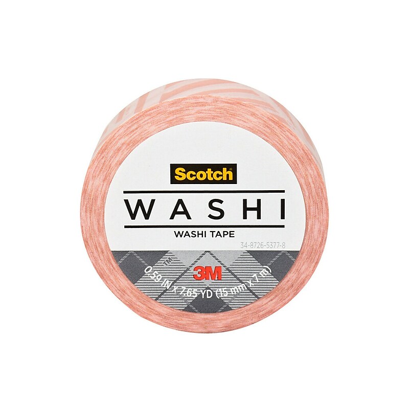 Scotch Washi Tape, 0.59" x 7.65 yds. (C314-P152) image 1