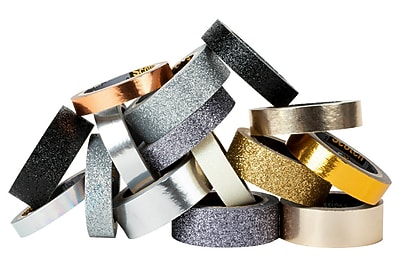 Italian Options Washi / Foil / Glitter Decorative Craft Tape - 15mm X 10m - 56 Styles