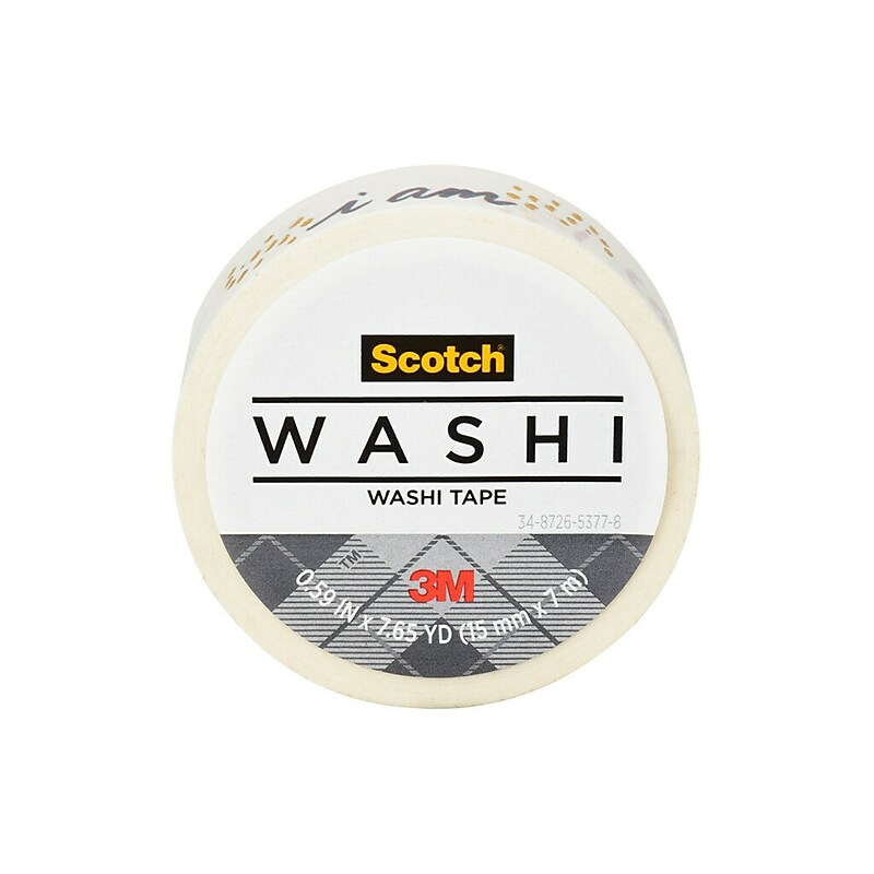 Scotch Expressions Washi Tape, .59" x 7.65 yds. (C614-P23) image 1