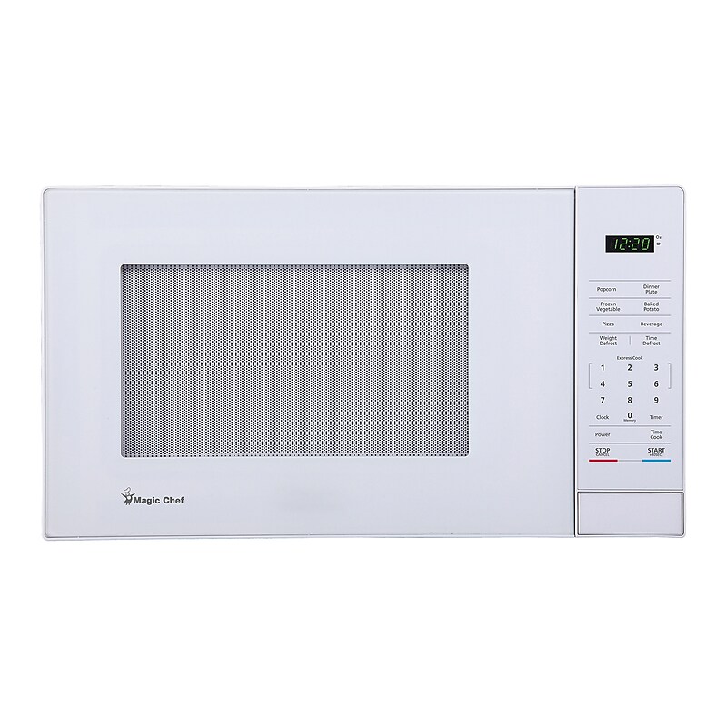 Magic Chef 1.1-Cu. Ft. 1000W Digital Touch Countertop Microwave, White (MC110MW) image 1