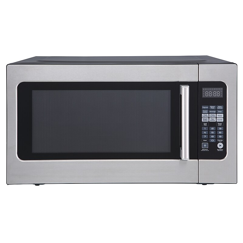 Magic Chef 2.2-Cu. Ft. 1200W Countertop Microwave with Sensor Cook, Stainless Steel (MC2211MS) image 1