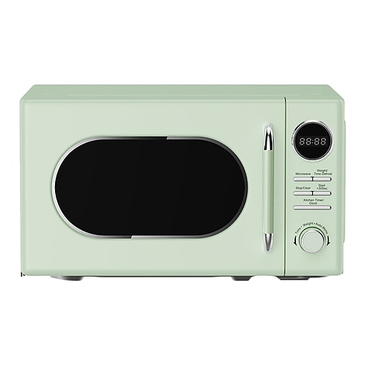 Magic Chef 0.7Cu. Ft. 700W Retro Countertop Microwave, Green (MC77CMM