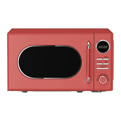 Magic Chef 0.7Cu. Ft. 700W Retro Countertop Microwave, Red (MC77CMR