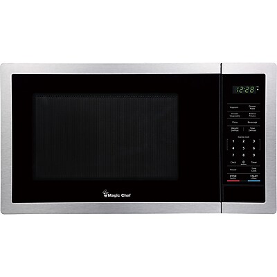 Magic Chef 0.9-Cu. Ft. 900W Countertop Digital Touch Microwave, Stainless Steel (MC99MST) Simolary simolary.com