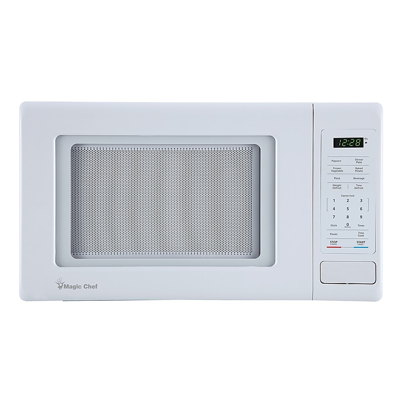 Magic Chef 0.9-Cu. Ft. 900W Digital Touch Countertop Microwave, White (MC99MW) image 1
