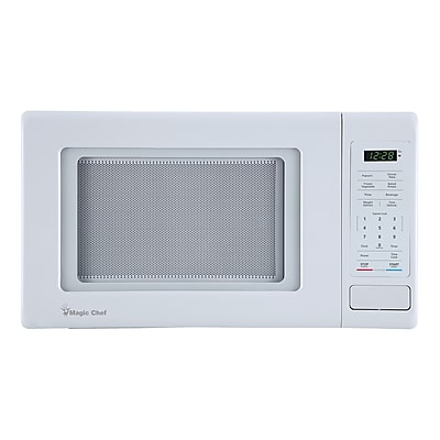 Magic Chef 0.9-Cu. Ft. 900W Digital Touch Countertop Microwave, White (MC99MW) Simolary simolary.com