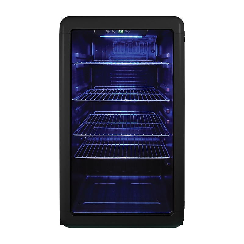 Magic Chef MCB34CHB 3.4-Cu. Ft. Retro Beverage Cooler, Black image 1