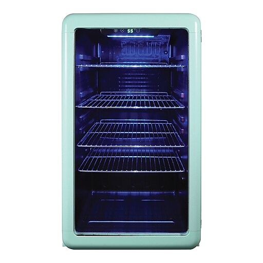 Magic Chef MCB34CHM 3.4-Cu. Ft. Retro Beverage Cooler, Green