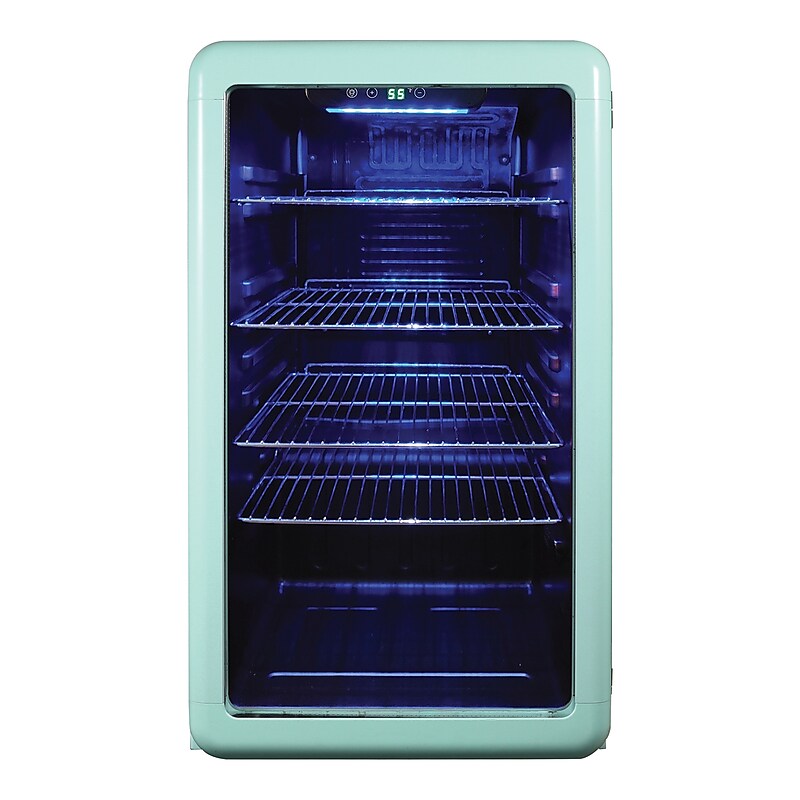 Magic Chef MCB34CHM 3.4-Cu. Ft. Retro Beverage Cooler, Green image 1