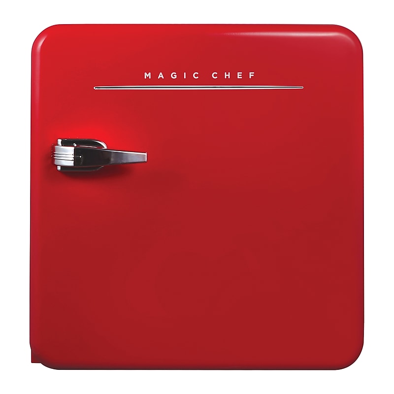 Magic Chef MCR16CHR 1.6-Cu. Ft. Retro Mini Fridge with Manual Defrost, Red image 1