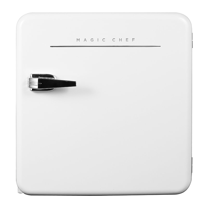 Magic Chef MCR16CHW 1.6-Cu. Ft. Retro Mini Fridge with Manual Defrost, White image 1
