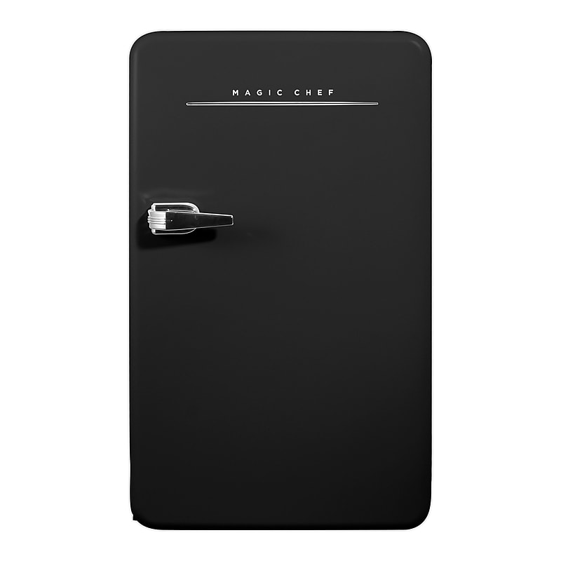 Magic Chef MCR32CHB 3.2-Cu. Ft. Retro Mini Fridge with Manual Defrost, Black image 1