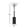 Flash Furniture Sol Propane Patio Outdoor Heater, 40,000 BTU, Black (NANHSSAGHBK)~#|#~sp214083891_sc7
