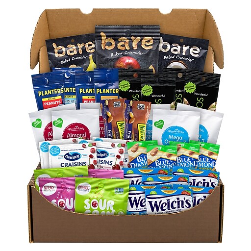 Snack Box Pros Fruits & Nuts Snack Box, 37/Box (70000155) Staples