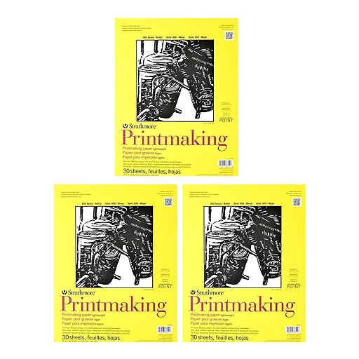 Strathmore Printmaking Paper Pads 11 in. x 14 in. 30 sheets [Pack of 3