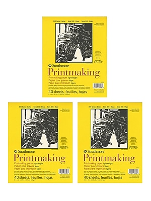 Strathmore Printmaking Paper Pad 5x7 Inches - 20 Sheets Heavyweight Paper For Art