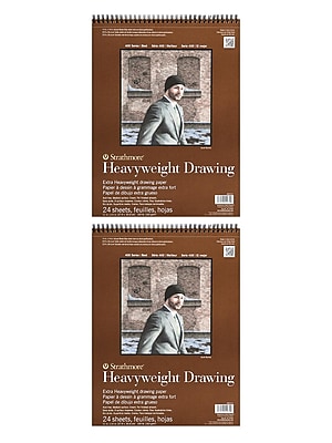 Strathmore Heavyweight Drawing Paper 11 in. x 14 in. pad of 24 sheets [Pack  of 2](PK2-400-211-1)