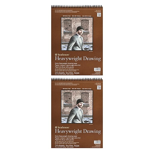 Strathmore Heavyweight Drawing Paper 11 in. x 14 in. pad of 24 sheets [Pack  of 2](PK2-400-211-1)