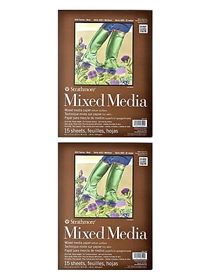 Mixed Media Pad Art Supply Pack 9''x12'' 60 Sheets 2pk - Drawing Paper Pads - Art Supplies & Painting