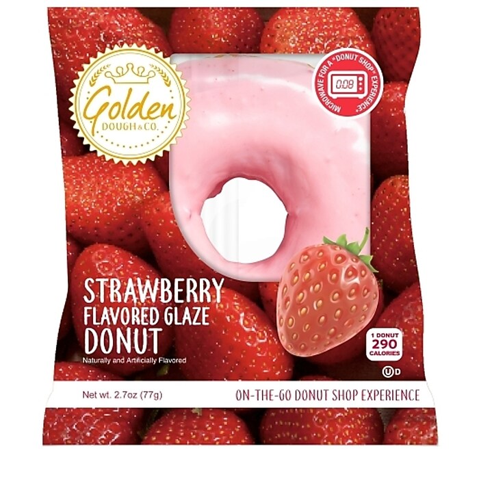 Golden Dough Strawberry Glazed Donut, 2.7 Oz. (307-00395