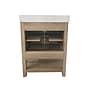Flash Furniture Vega Bathroom Vanity with Sink and Storage, 24" Brown/White (FSVEGA24BR)~#|#~sp214833440_sc7