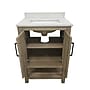 Flash Furniture Vega Bathroom Vanity with Sink and Storage, 24" Brown/White (FSVEGA24BR)~#|#~sp214833441_sc7