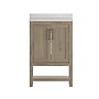Flash Furniture Vega Bathroom Vanity with Sink and Storage, 24" Brown/White (FSVEGA24BR)~#|#~sp214833443_sc7