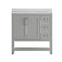 Flash Furniture Vega Bathroom Vanity with Sink and Storage Drawers, 36" Gray/White (FSVEGA36KDGY)~#|#~sp214833573_sc7