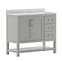 Flash Furniture Vega Bathroom Vanity with Sink and Storage Drawers, 42" Gray/White (FSVEGA42GY)~#|#~sp214833575_sc7