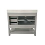 Flash Furniture Vega Bathroom Vanity with Sink and Storage Drawers, 42" Gray/White (FSVEGA42GY)~#|#~sp214833583_sc7