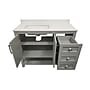 Flash Furniture Vega Bathroom Vanity with Sink and Storage Drawers, 42" Gray/White (FSVEGA42GY)~#|#~sp214833584_sc7