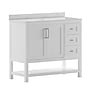 Flash Furniture Vega Bathroom Vanity with Sink and Storage Drawers, 42" White (FSVEGA42WH)~#|#~sp214833588_sc7