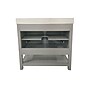 Flash Furniture Vega Bathroom Vanity with Sink and Storage, 36" Gray/White (FSVEGA36GY)~#|#~sp214833636_sc7