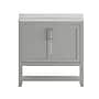 Flash Furniture Vega Bathroom Vanity with Sink and Storage, 36" Gray/White (FSVEGA36GY)~#|#~sp214833641_sc7