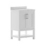Flash Furniture Vega Bathroom Vanity with Sink and Storage, 24" White (FSVEGA24WH)~#|#~sp214833774_sc7