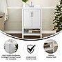 Flash Furniture Vega Bathroom Vanity with Sink and Storage, 24" White (FSVEGA24WH)~#|#~sp214833781_sc7