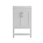 Flash Furniture Vega Bathroom Vanity with Sink and Storage, 24" White (FSVEGA24WH)~#|#~sp214833788_sc7