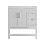 Flash Furniture Vega Bathroom Vanity with Sink and Storage Drawers, 36" White (FSVEGA36KDWH)~#|#~sp214833805_sc7