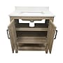 Flash Furniture Vega Bathroom Vanity with Sink and Storage, 30" Brown/White (FSVEGA30BR)~#|#~sp214833819_sc7